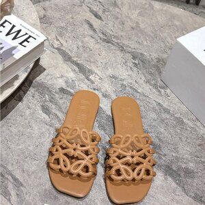 🧁LOEWE Stylish Brown Women's Slide Slippers
